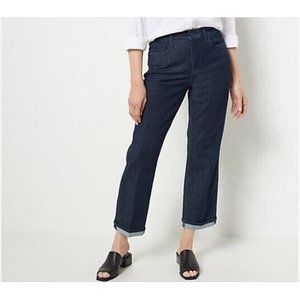 NYDJ NEW Higher Rise Relaxed Ankle Jeans in Rinse Size 24W